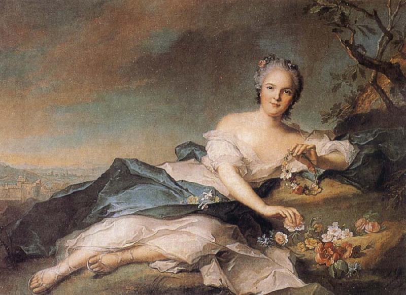 Jean Marc Nattier Madame Henriette as Flora Spain oil painting art